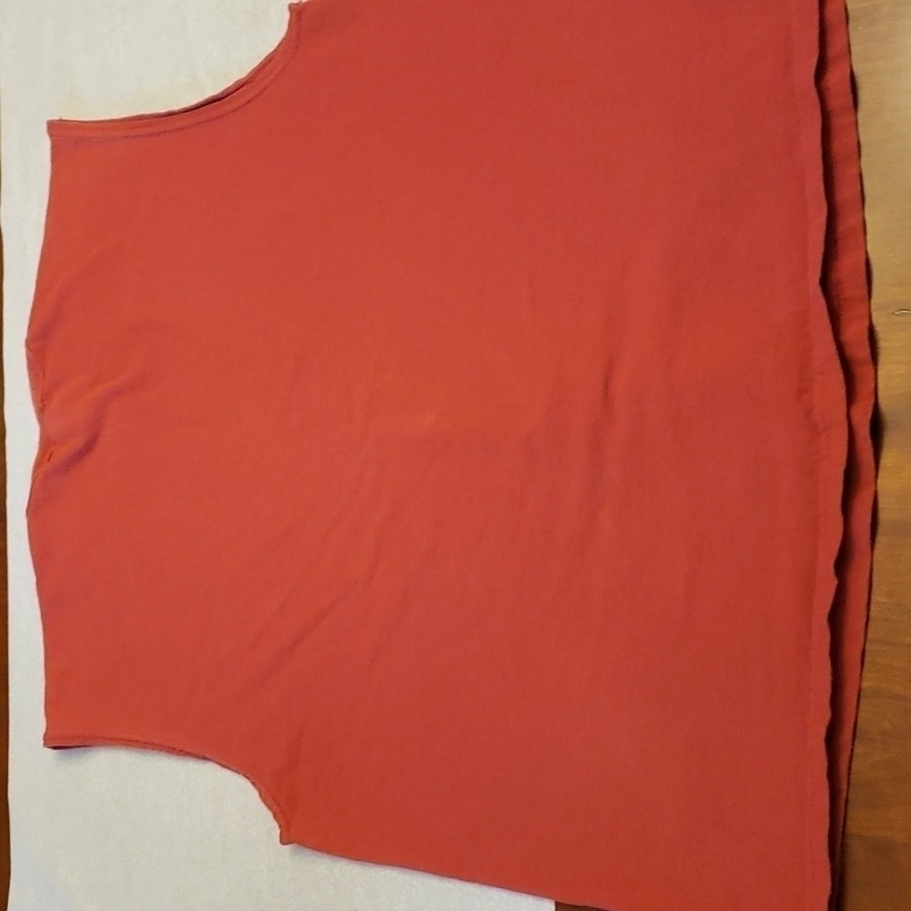 Vintage Jerzees Single Stitch Sleeveless Tank Tee Muscle Shirt Red Lg 45 Chest - Picture 3 of 9